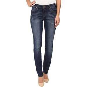 Kut from the Kloth Women's 14 Dark Wash Stevie Straight Leg Jeans High Rise O8-7